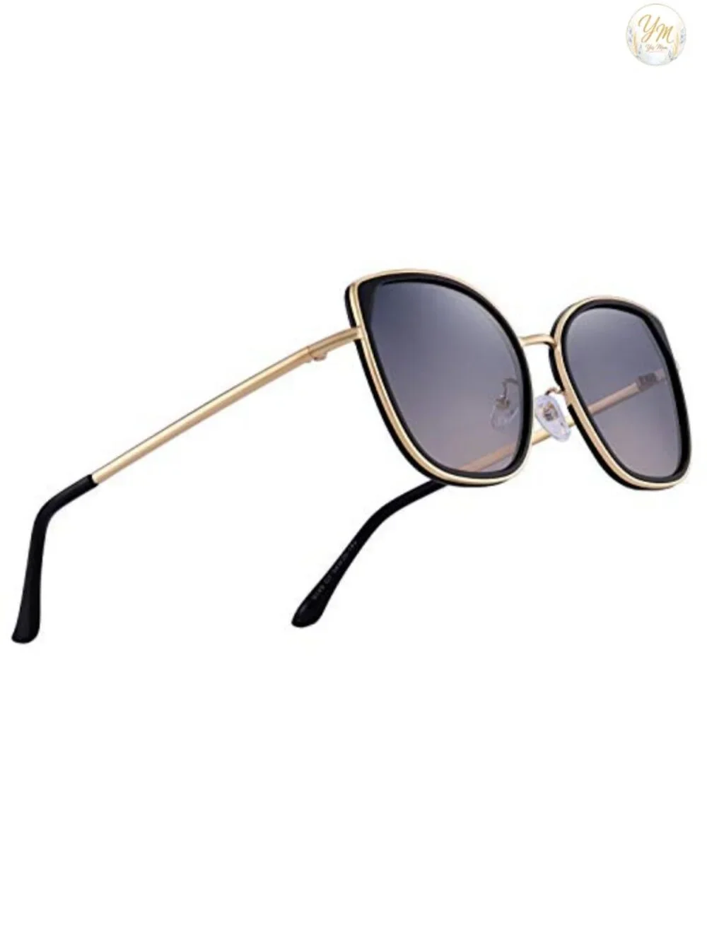 Women's Cat Eye Polarized Sunglasses UV400 Lightweight Metal Frame